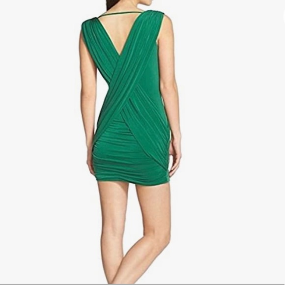 BCBG MAX AZRIA green Alondra dress. - Picture 2 of 8